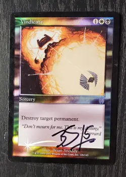 Mtg Foil Signed Vindicate Apocalypse - Image 1