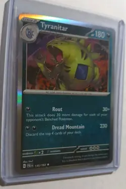 Pokemon TCG - Tyranitar Holo Rare - 135/193 - Paldea Evolved - Image 1