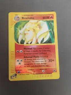 Pokemon TCG Ninetales Expedition Base Set 57/165 Reverse Holo Rare - Image 1