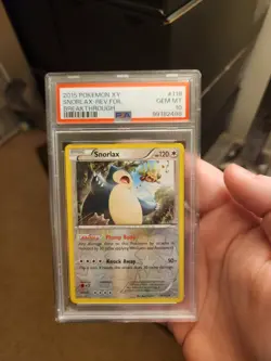 2015 Pokemon XY Breakthrough Snorlax Reverse Foil PSA 10 Gem Mint - Image 1