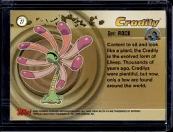 Topps Cradily #27 (LP) Pokemon Advanced 2003 Non Holo - Image 2