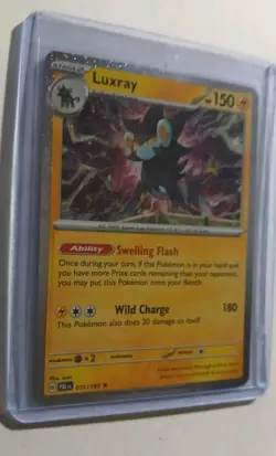 Pokemon TCG Luxray Scarlet & Violet - Paldea Evolved 071/193 Reverse Holo Rare - Image 1