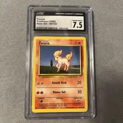 1999 Pokemon Base Set Ponyta 060/102 CGC 7.5 - Image 1
