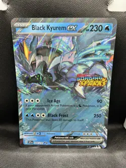 Black Kyurem ex 048/191 JUMBO SURGING SPARKS STAMP DOUBLE RARE Pokemon STAMPED - Image 1