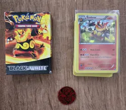 Pokemon TCG Black and White Red Frenzy Theme Structure Deck Complete - Image 1
