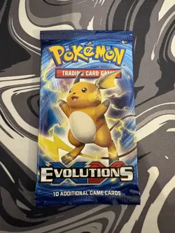 Pokemon TCG XY Evolutions Booster Pack - Factory Sealed - Raichu Artwork 2016 - Image 1