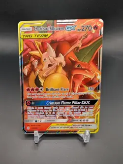 Charizard & Braixen GX Tag Team SM Cosmic Eclipse 22/236 Pokemon 2019 NM 2 - Image 1