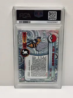 2000 TOPPS CHROME POKEMON T.V. TEKNO #15 BEEDRILL PSA 10 - Image 2