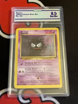 Vintage Gastly Pokemon Base Set 50/102 CC&G 8.5 NEAR MINT - Image 1