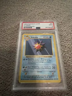 1999 Pokemon Starmie Base Set Shadowless 64/102 PSA 9 - Image 1