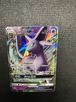 Pokemon TCG Espeon GX SM35 Sun And Moon Black Star Promo - Image 1