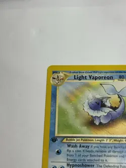 Light Vaporeon 1st Edition Neo Destiny Uncommon 52/105 WOTC Vintage Pokemon - Image 3