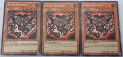 Yugioh 3x Scrap Breaker STOR-EN084 Secret Rare NM (1x 1st Ed & 2x Uimited Ed) - Image 4