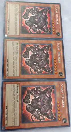 Yugioh 3x Scrap Breaker STOR-EN084 Secret Rare NM (1x 1st Ed & 2x Uimited Ed) - Image 5