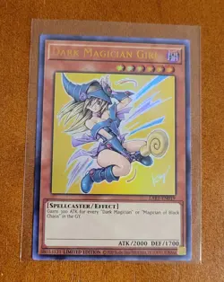 Dark Magician Girl LART-EN019 Limited Edition Ultra Rare LP Yugioh Lost Art - Image 1