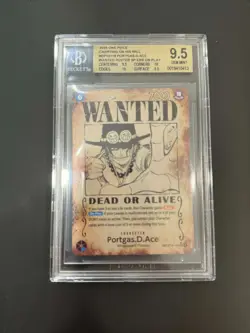 One Piece Card Game TCG Portgas.D.Ace Wanted Poster Pre-errata OP13-119 BGS 9.5 - Image 1