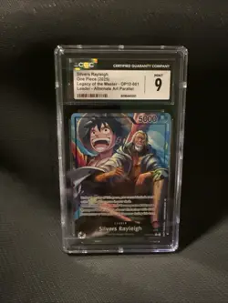 Silvers Rayleigh OP12-001 Alt Art L Legacy Of The Master One Piece CGC 9 ENG - Image 1