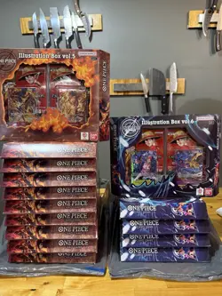 One Piece Illustration Box Vol. 5 & 6 *LOT OF 15* New SEALED IN HAND - Image 1