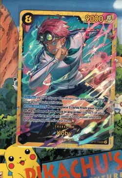 One Piece TCG Koby OP11-119 SEC A Fist of Divine Speed Holo NM/M - Image 1