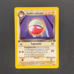 Pokemon TCG Karte - Dunkles Lektrobal 34/82 1. Edition Team Rocket Near Mint NM - Image 3