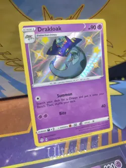 Drakloak - SV061/SV122 Shining Fates SHINY Holo Rare Pokemon Card Dragon Cool 🐉 - Image 3