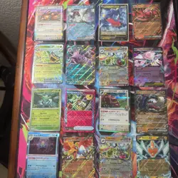 Pokemon 16 Card Collection Lot nm Ex Mega V Holo Rares Nm NO DUPLICATES K4 - Image 1