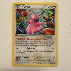 Pokemon TCG Ditto Black Star Promo XY40 2013 LP Holo Card - Image 1