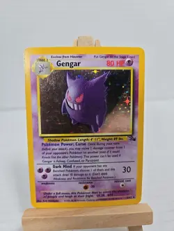 Pokemon TCG Gengar Fossil Holo Card 5/62 Unlimited Rare - Image 1