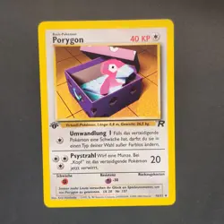 Pokemon TCG Karte - Porygon 48/82 Team Rocket 1. Edition Deutsch NM - Image 3