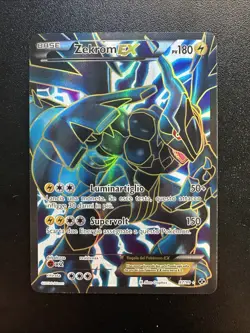 Pokemon Zekrom EX Full Art Ultra Rare Holo Card 97/99 BW Next Destinies USA - Image 1