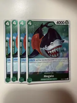 One Piece TCG EB04-018 Megalo X4 Playset Card Game CCG English - Image 1