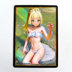 LILLIE Waifu Anime Card LIMITED 1/1 Custom TCG Holo Goddess Story ACG T13100 - Image 1