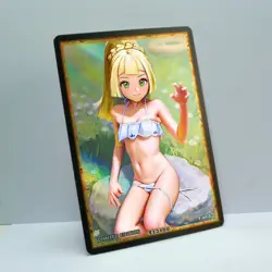 LILLIE Waifu Anime Card LIMITED 1/1 Custom TCG Holo Goddess Story ACG T13100 - Image 2