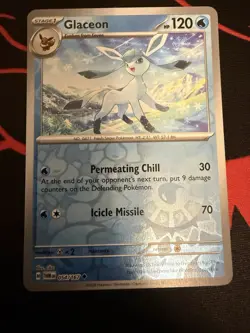 Pokemon Glaceon Reverse Holo Rare Card 054/167 Twilight Masquerade NM - Image 1