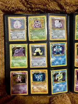 Vtg Pokemon Card Collection Lot Base Set Binder Holos WOTC HTF RARE 1st Ed Also - Image 1
