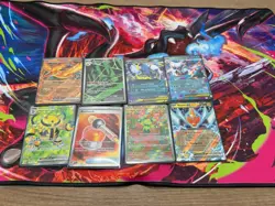 Pokemon TCG Lot of 6 EX Trainer Full Art Cards + Charizard Play Matt - Image 1