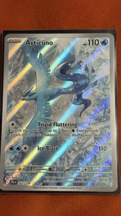Pokemon TCG Articuno Card 161/159 SV09 Journey Together Rare Illustration NM Eng - Image 1