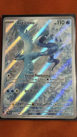 Pokemon TCG Articuno Card 161/159 SV09 Journey Together Rare Illustration NM Eng - Image 2