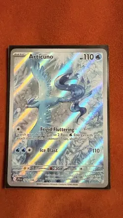Pokemon TCG Articuno Card 161/159 SV09 Journey Together Rare Illustration NM Eng - Image 3