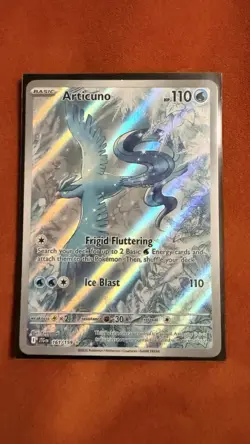Pokemon TCG Articuno Card 161/159 SV09 Journey Together Rare Illustration NM Eng - Image 4