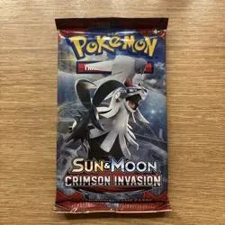 Crimson Invasion Booster Pack Sun & Moon 2017 Sealed Pokemon Card | English | UK - Image 1