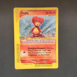 Pokemon TCG Karte - Magby 17/165 Rare Holo Expedition Basis-Set Deutsch - Image 2