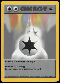 Double Colorless Energy [1st Edition] #96 Base Set Pokemon Card - Image 1