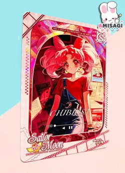 Sailor Moon Trading Card - Chibiusa Karte Anime Manga Fan Made COS-SR-10 - Image 2