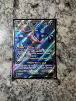 Greninja GX (Full Art) 120/131 Sun & Moon Forbidden Light Holo Pokemon Card - Image 1