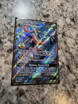 Greninja GX (Full Art) 120/131 Sun & Moon Forbidden Light Holo Pokemon Card - Image 4