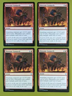 Dinosaur Stampede x4 Ixalan 4x Playset Magic the Gathering MTG - Image 1