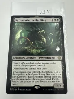 Karumonix, the Rat King MTG Phyrexia: All Will Be One NM PROMO PACK VERSION - Image 2