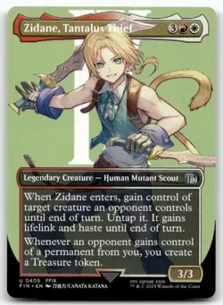 Zidane, Tantalus Thief (Borderless) #405 MTG Final Fantasy FIN NM X1 - Image 1