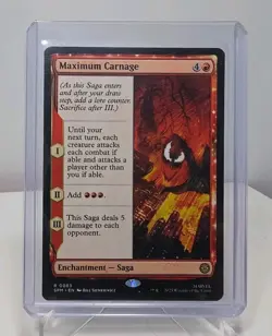 Maximum Carnage Marvel's Spider-Man Regular 0083 Magic The Gathering Mtg - Image 1